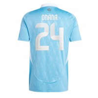 Echipament fotbal Belgia Amadou Onana #24 Tricou Deplasare European 2024 maneca scurta